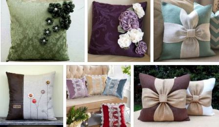 Как сшить декоративную подушку