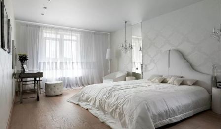 Белая спальня в интерьере фото